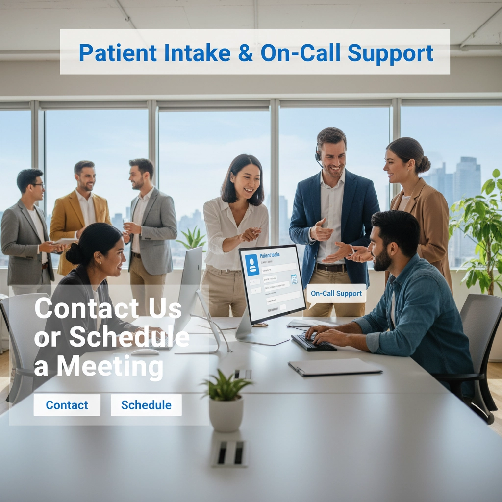 Patient Intake & On-Call Support | Contact Us or Schedule a Meeting